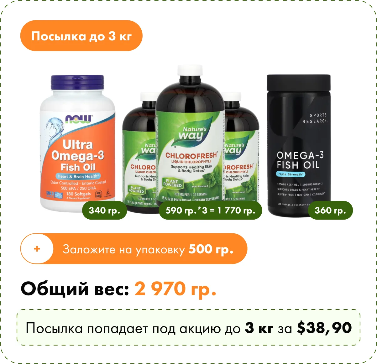 Посылка до 3 кг