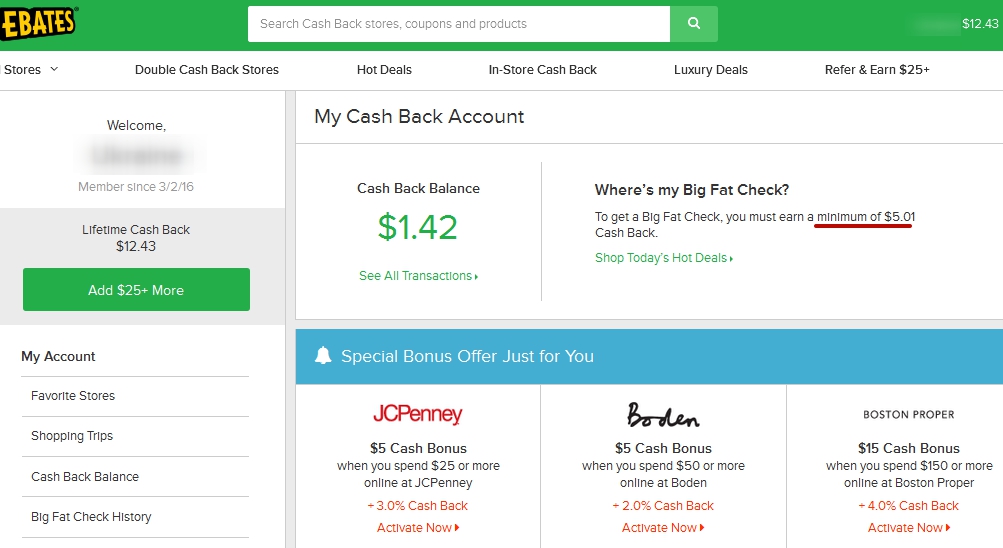 О Ebates eleventh