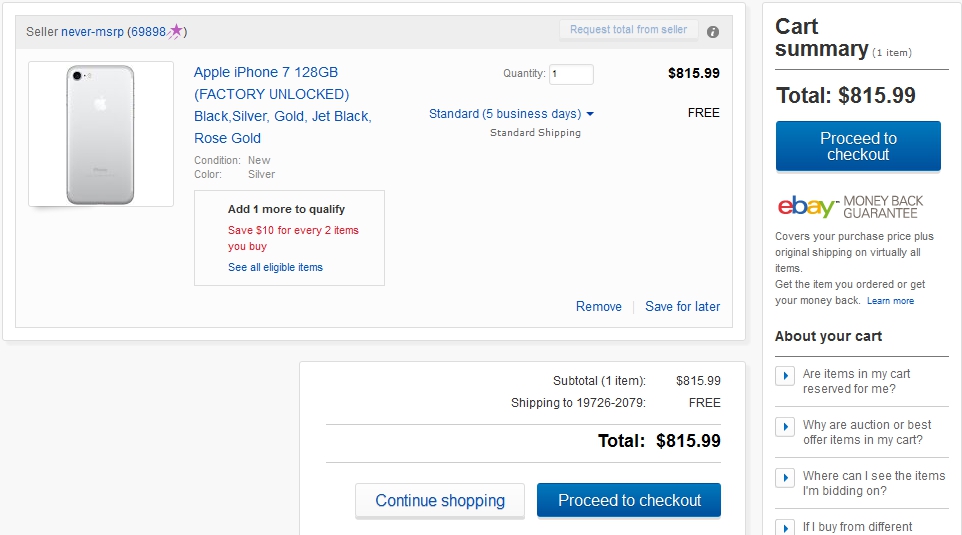 Как покупать на eBay eleventh