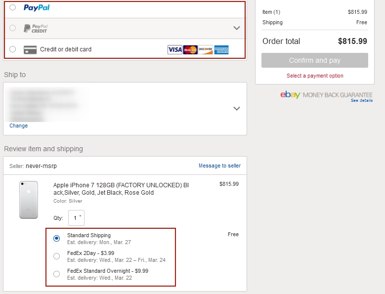Как покупать на eBay twelfth