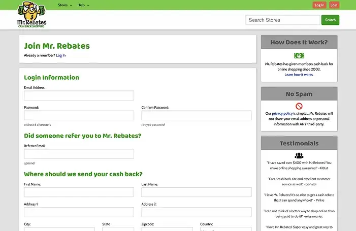 Fill in all your profile details