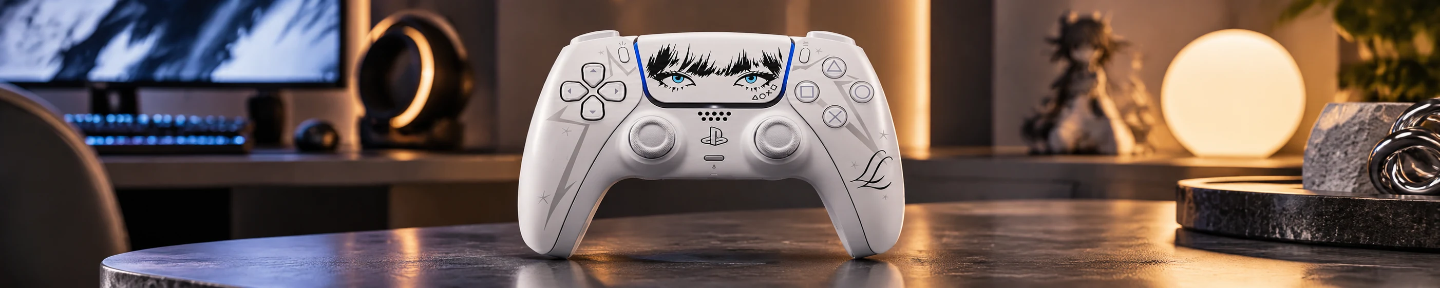 Контроллер DualSense LISA Limited Edition для PS5 в перламутровом оформлении в стиле артистки LISA