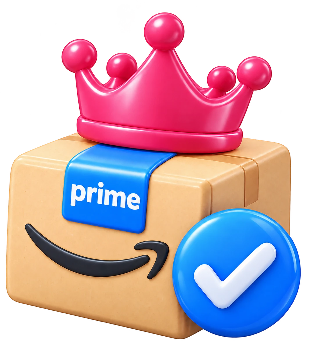 Коробка Amazon Prime с короной