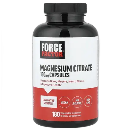 Force Factor цитрат магния 150 мг 180 капсул