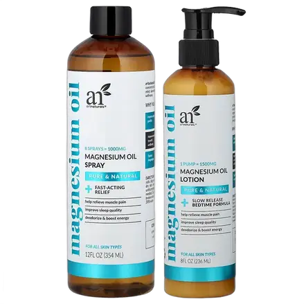 artnaturals магниевое масло спрей и лосьон набор