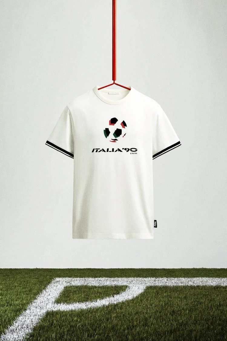 Zara: контрастная футболка Italia 90, FIFA Classics