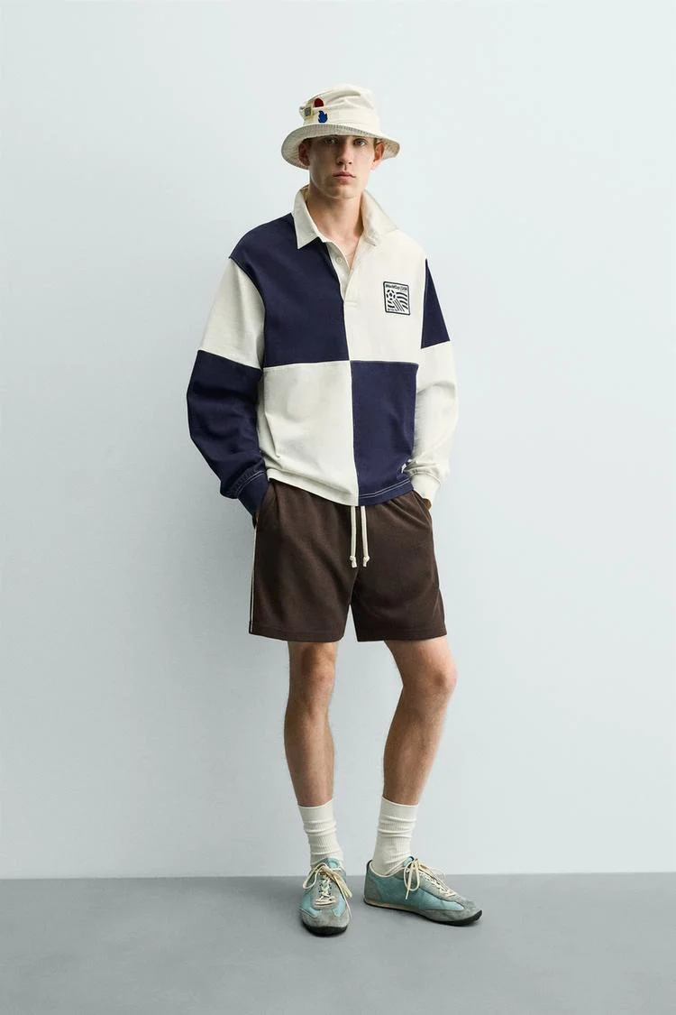 Zara: поло колор-блок USA 94, FIFA Classics