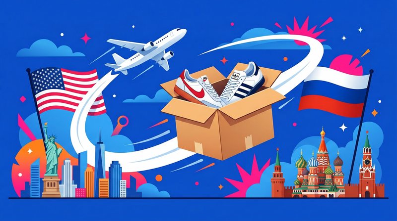Доставка оригинальных кроссовок из США в Россию