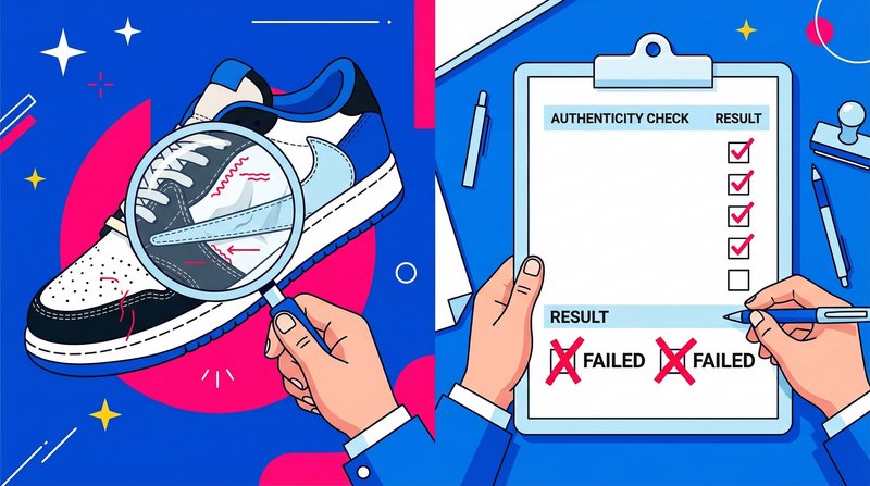 Проверка подлинности кроссовок — результат FAILED